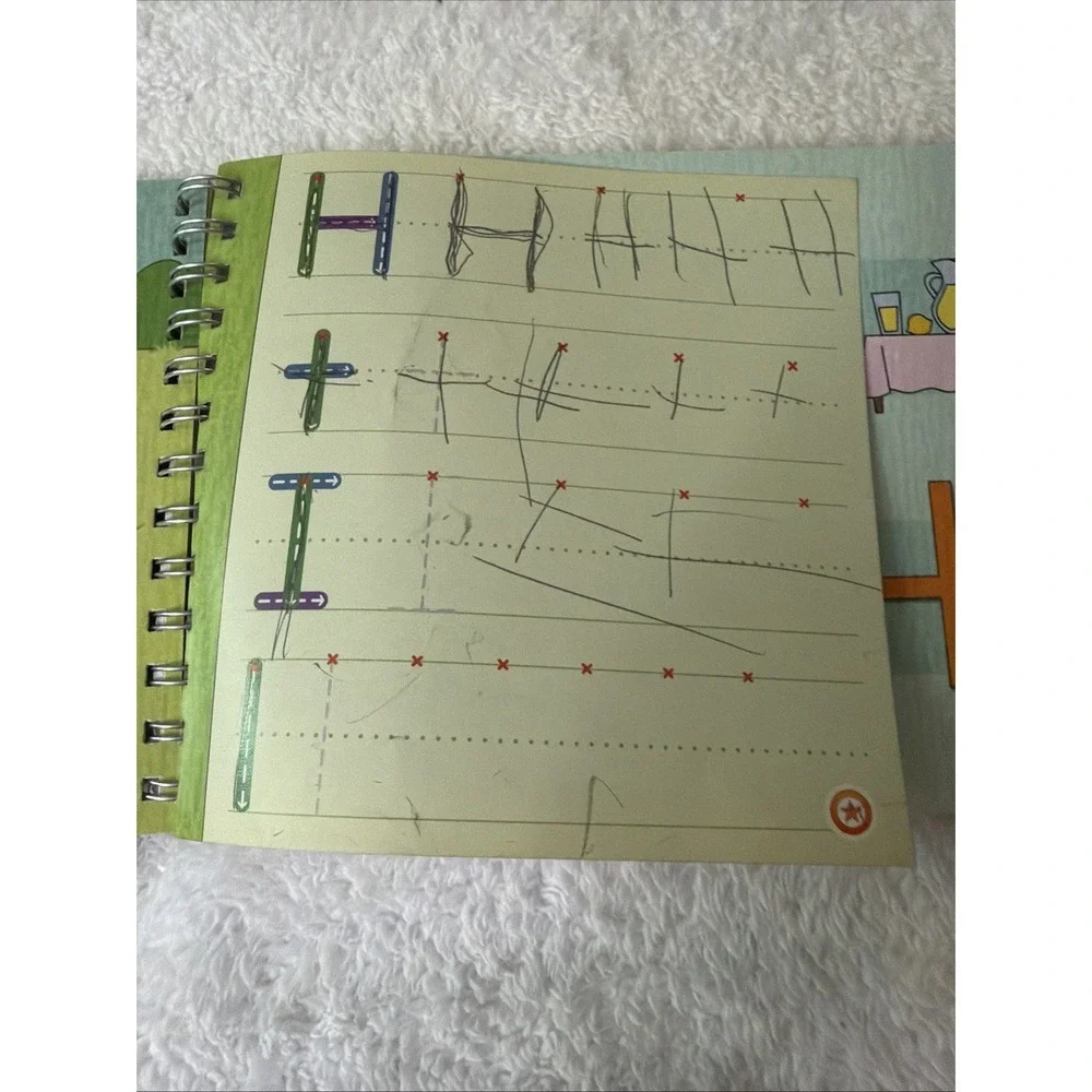Leap Reader Book Learn to Write Letters & Numbers Mr. Pencil USB Cord Leap Frog